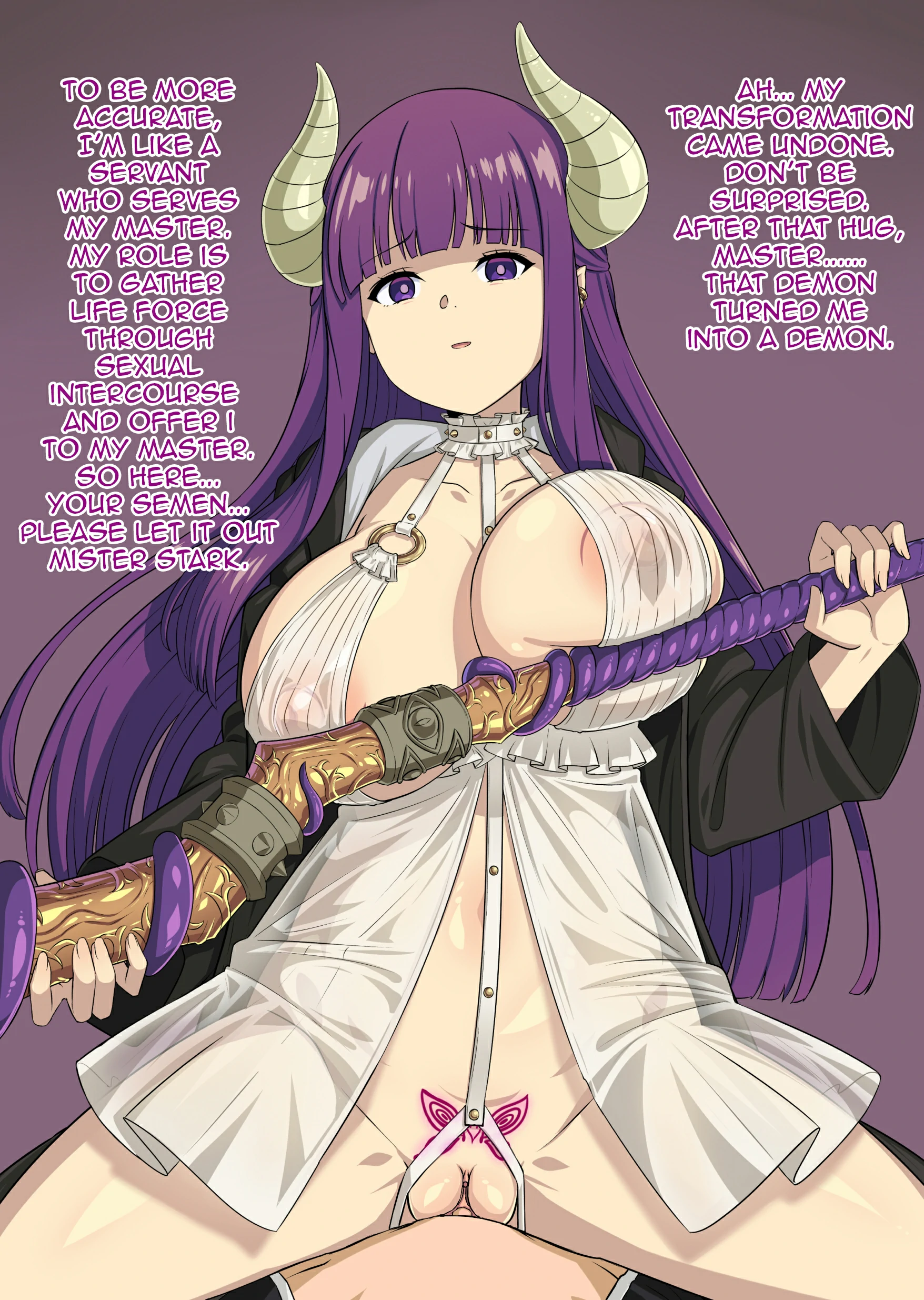 Hentai Manga Comic-Fern's Demonification Evil Milking SEX-Read-6